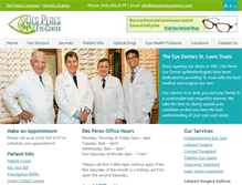 Tablet Screenshot of despereseyecenter.com